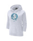 Фото #3 товара Women's White Florida State Seminoles Turquoise Heritage Raglan Pullover Hoodie