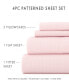 Фото #8 товара The Boho & Beyond Premium Ultra Soft Pattern 4 Piece Bed Sheet Set by Home Collection - Full