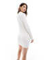Фото #8 товара Tommy Jeans badge zip sweater dress in white
