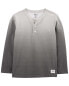 Фото #5 товара Kid Ombre Long-Sleeve Henley Shirt - Gray 5