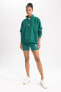 Fit Oversize Fit Dik Yaka Kalın Sporcu Sweatshirt A9621ax23au