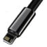 Фото #2 товара Przewód kabel w oplocie do iPhone USB - Lightning 1m - cały czarny