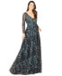 Фото #1 товара Women's Lace Gown With Long Sleeves