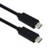 Фото #1 товара ROTRONIC-SECOMP USB4 Gen 3 Kabel mit Power Delivery 20V5A Emark C-C ST/ST 40 Gbit/s schwarz 0 - Cable - Digital