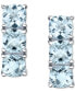 ფოტო #2 პროდუქტის Aquamarine Vertical Stud Earrings (3-5/8 ct. t.w.) in Sterling Silver