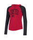 Women's Red Texas Tech Red Raiders Gameday Mesh Performance Raglan Hooded Long Sleeve T-shirt