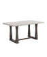 Durable 6-Person Farmhouse Dining Table for Kitchen, Office, or Living Room