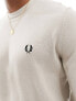 Фото #3 товара Fred Perry classic crew neck jumper in beige