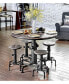 Фото #2 товара Zina Antique Black Counter Stool (Set of 2)