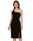 Фото #3 товара Women's Bow-Front One-Shoulder Dress