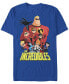 Фото #1 товара Disney Pixar Men's Incredibles Group Shot Short Sleeve T-Shirt