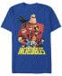 Disney Pixar Men's Incredibles Group Shot Short Sleeve T-Shirt Синий, L - фото #1