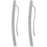 Фото #1 товара Long silver earrings with zircons Bianca RZBI25