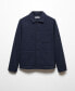 ფოტო #6 პროდუქტის Men's Double-Faced Pockets Detail Wool Overshirt