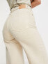 Фото #4 товара Weekday Ace high waist wide leg jeans in beige