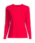 ფოტო #2 პროდუქტის Plus Size Crew Neck Long Sleeve Rash Guard UPF 50 Swim Tee