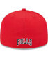 ფოტო #2 პროდუქტის Men's Black, Red Chicago Bulls Gameday Wordmark 59FIFTY Fitted Hat