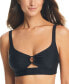Фото #1 товара Women's Resort Solids Ring-Detail Tie-Back Bikini Top, Created for Macy's