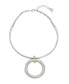 Фото #1 товара Robert Lee Morris Soho two-Tone Open Circle Pendant Wire Necklace
