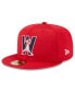 Фото #1 товара Men's Red Washington Nationals 2023 Clubhouse 59FIFTY Fitted Hat