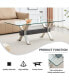 Фото #9 товара Contemporary Glass Coffee Table for Home and Office