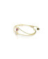 Chroma Bangle, Heart, Red, Gold-Tone Plated