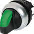 Фото #1 товара Eaton M22-WLK3-G - Toggle switch - Black,Green,Silver - Plastic - IP66 - 29.7 mm - 45.9 mm