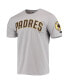ფოტო #3 პროდუქტის Men's Gray San Diego Padres Team Logo T-shirt