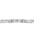 ფოტო #2 პროდუქტის Bar Name Plated identification ID Bracelet For Men 10MM Marine Mariner Chain Link 250 Gauge .925 Sterling Silver 8.5 Inch