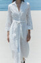 Фото #7 товара Платье с ажурной вышивкой — zw collection ZARA