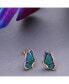 ფოტო #2 პროდუქტის Women's Butterfly Stud Earrings