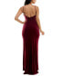 Фото #4 товара Juniors' Side-Slit Low-Back Jersey Gown