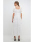 ფოტო #3 პროდუქტის Women's Sweetheart Tiered Short Sleeve Floral Maxi