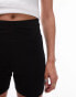 Topshop cropped legging short in black