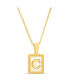 ფოტო #1 პროდუქტის Gold-Tone Letter Initial Pendant Necklace