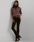 ფოტო #4 პროდუქტის Women's Checked Plaid Shirt