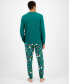 Фото #3 товара Men's 2-Pc. Ornament Mix It Cotton Matching Family Christmas Pajamas, Created for Macy's