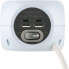 Фото #2 товара Electraline 62080 Mini Cube Power Strip 3-Way with 4 17 W (2 Type C Compatible with the Latest Technology + 2 USB A 3.4A Q.C) with Switch, Cable 1.5 m