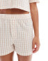 Фото #2 товара Luna pyjama boxer shorts in beige check