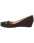 Фото #2 товара French Sole Evolve Suede Wedge Pump Women's Black 6.5