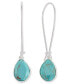 ფოტო #1 პროდუქტის Stone Linear Drop Earrings, Created for Macy's