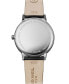 ფოტო #2 პროდუქტის Men's Swiss Toccata Black Leather Strap Watch 42mm