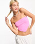 Фото #2 товара Noisy May scarf hem tube top in pink