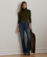 ფოტო #4 პროდუქტის Women's Silk-Blend Turtleneck Sweater