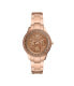 Фото #1 товара Fossil Damen Armbanduhr Stella Sport Multifunktionswerk Edelstahl roségoldfarben ES5109