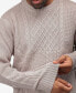 ფოტო #5 პროდუქტის Men's Crewneck Mixed Texture Sweater