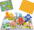 Фото #1 товара Детский конструктор Viga Toys VIGA Zestaw Drewniany Budowanie Miasta Klocki Plansza Figurki