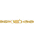 ფოტო #2 პროდუქტის Rope Link 22" Chain Necklace in 10k Gold