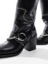 Фото #3 товара Public Desire Nashville knee boot with hardware in black