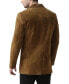 Фото #3 товара Men Cliff Classic Two-Button Suede Leather Blazer